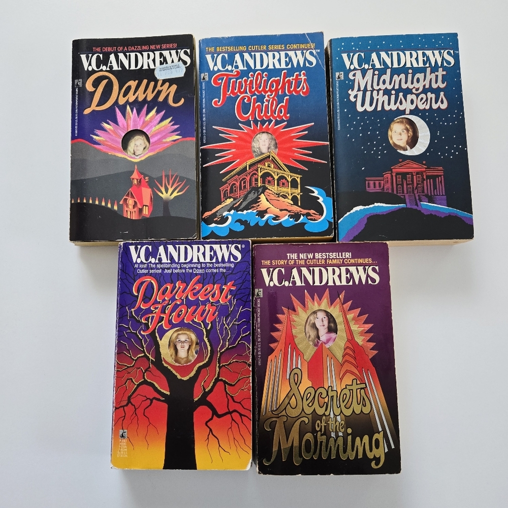 VC Andrews Complete Cutler Series (All 5 Books) 90's Keyhole Window Pocket PB
